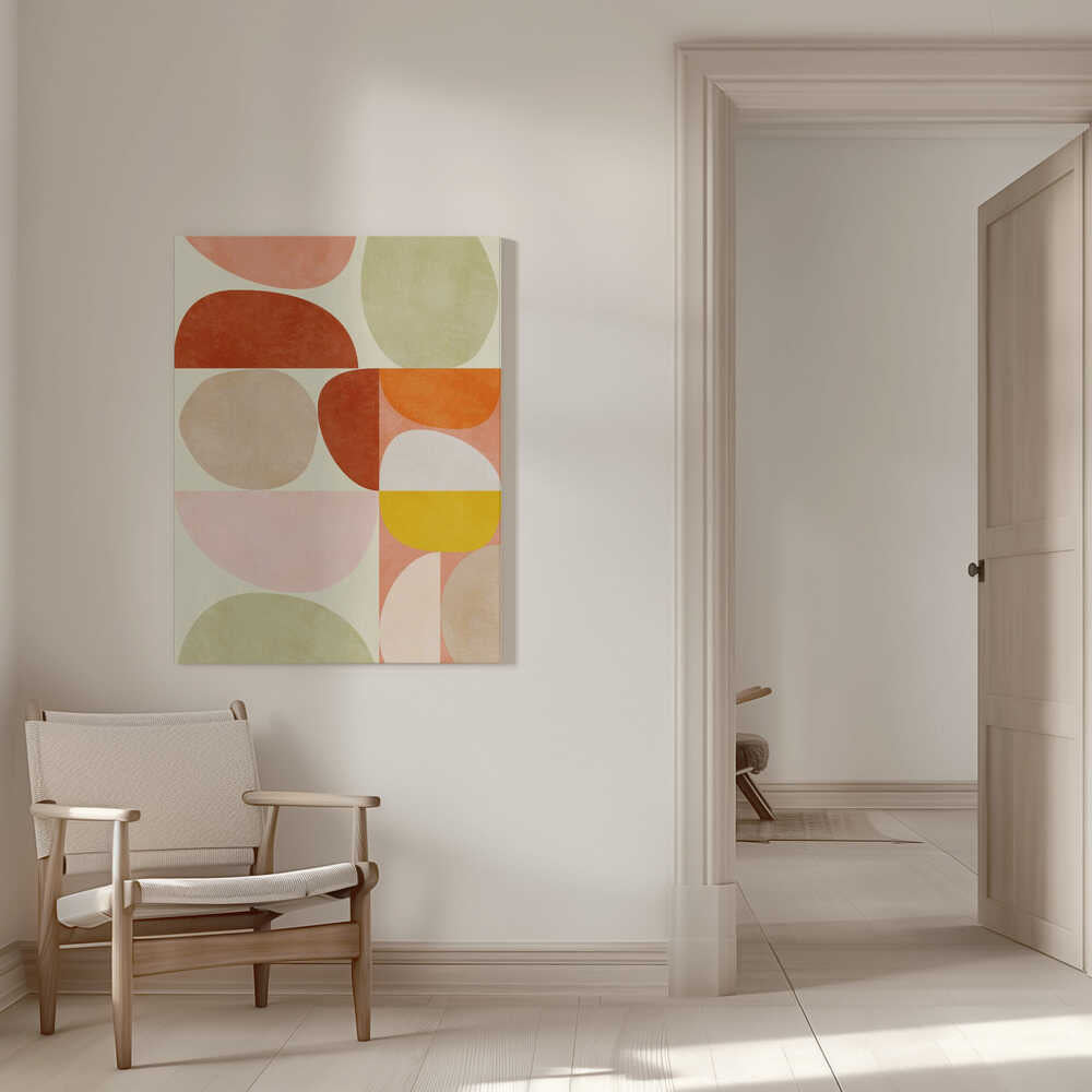 Pastellgeometrie | Leinwand
