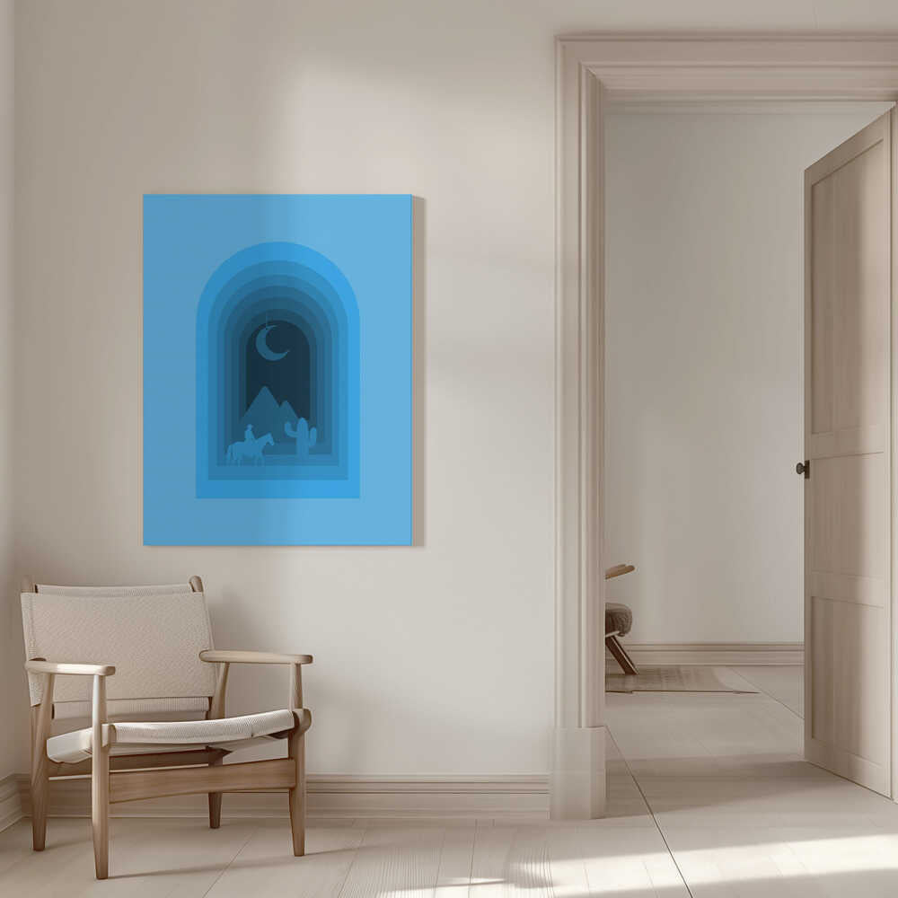 Desert Moon Journey | Canvas