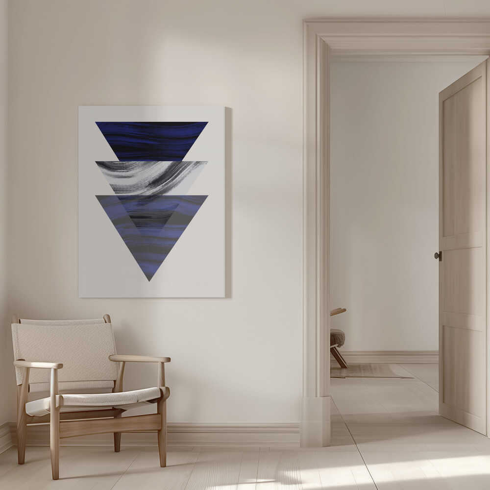 Drei geometrische Dreiecke | Leinwand