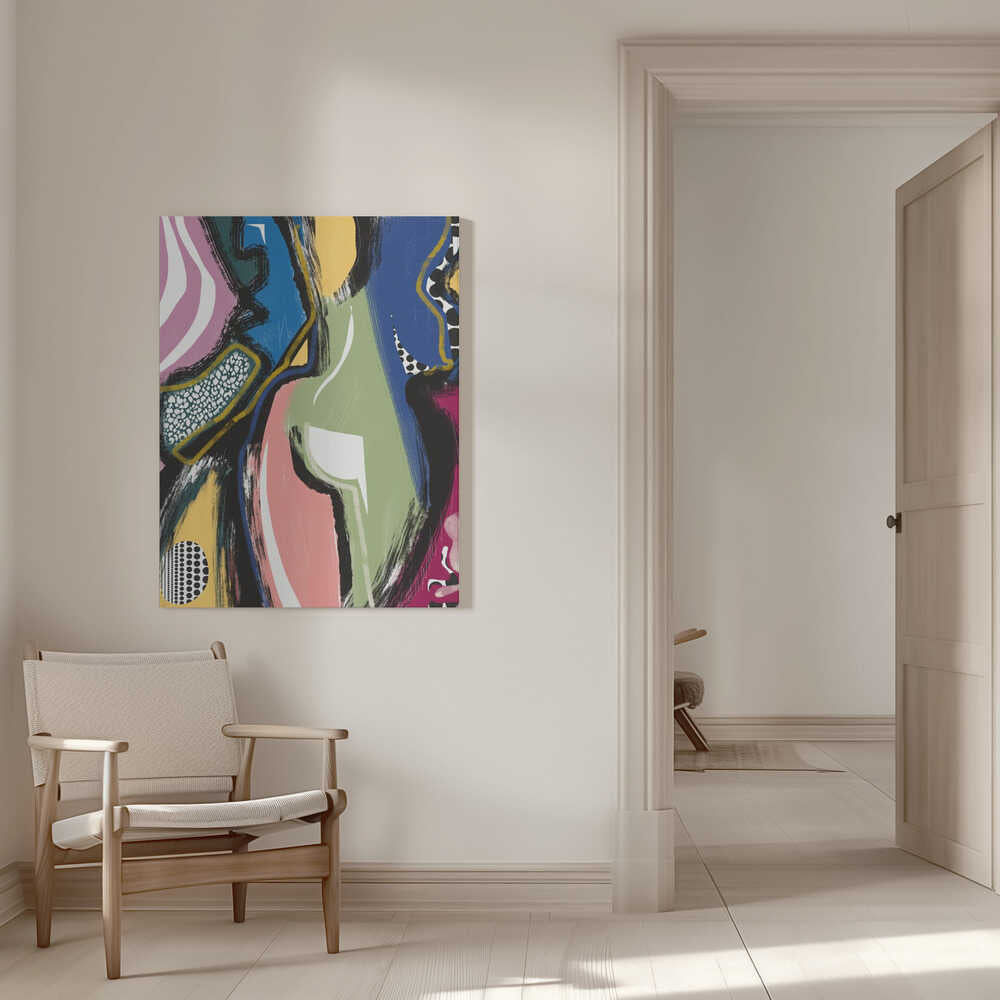 Colorful Abstract Bum | Canvas