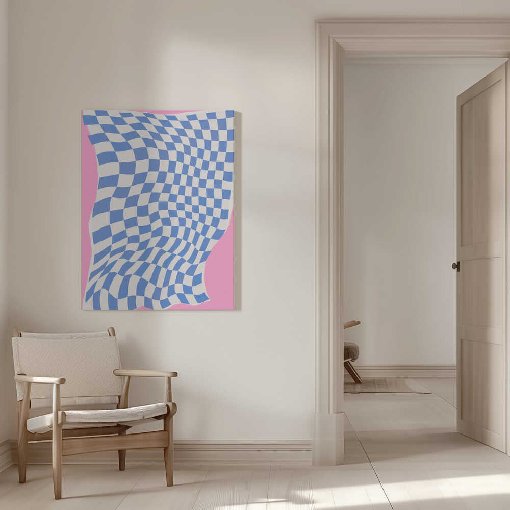 Wavy Checkered Dream | Canvas