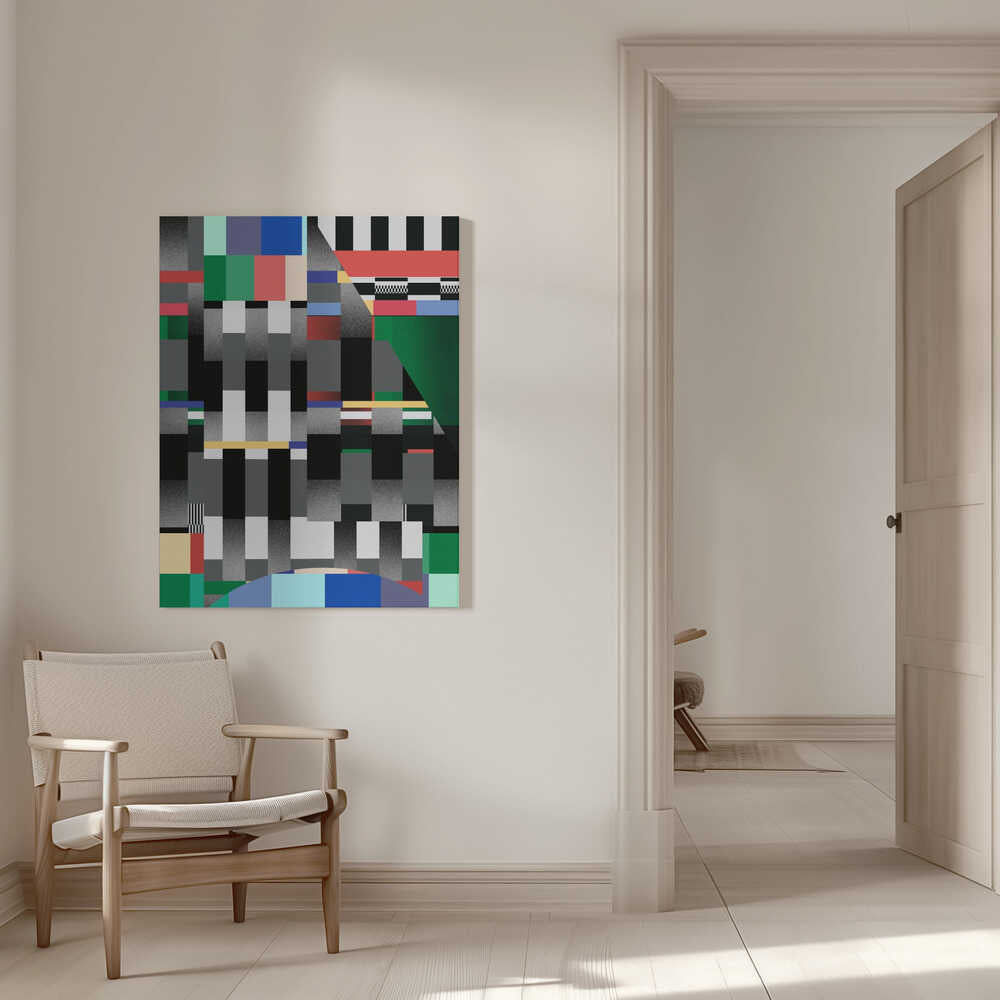 Glitch abstract artwork 01 | Canvas