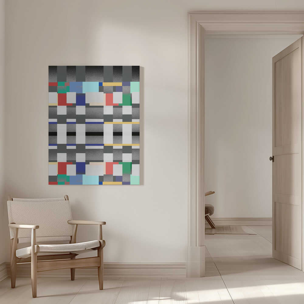 Abstract Design With A Grid Like Pattern | Canvas