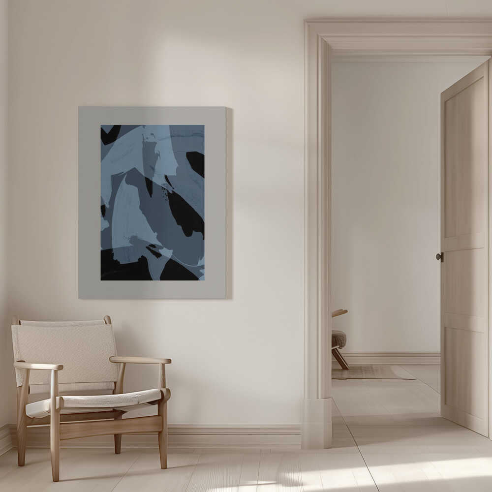 Abstrakte Pinselstriche 60Y | Leinwand