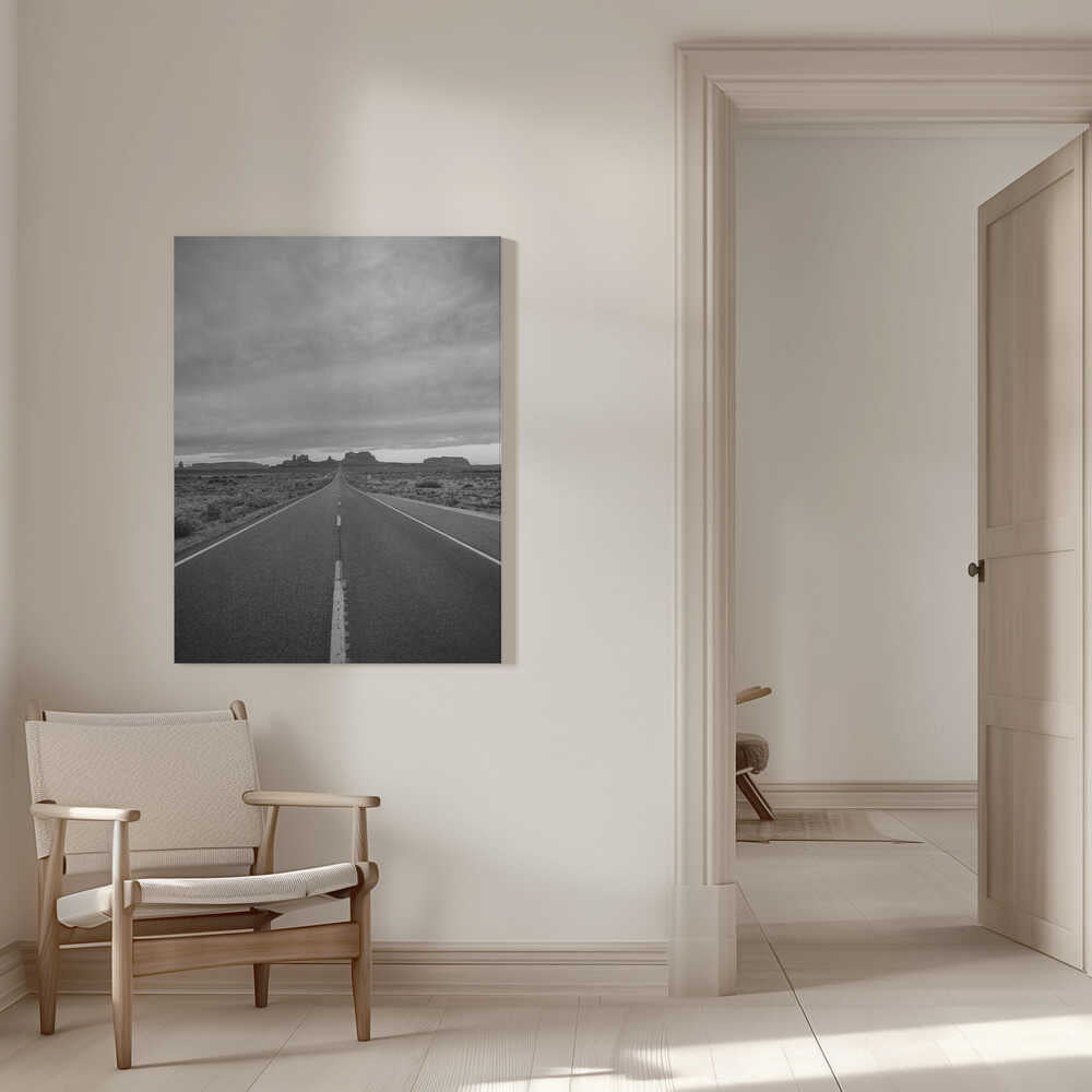 Monument Valley II monochrome | Toile