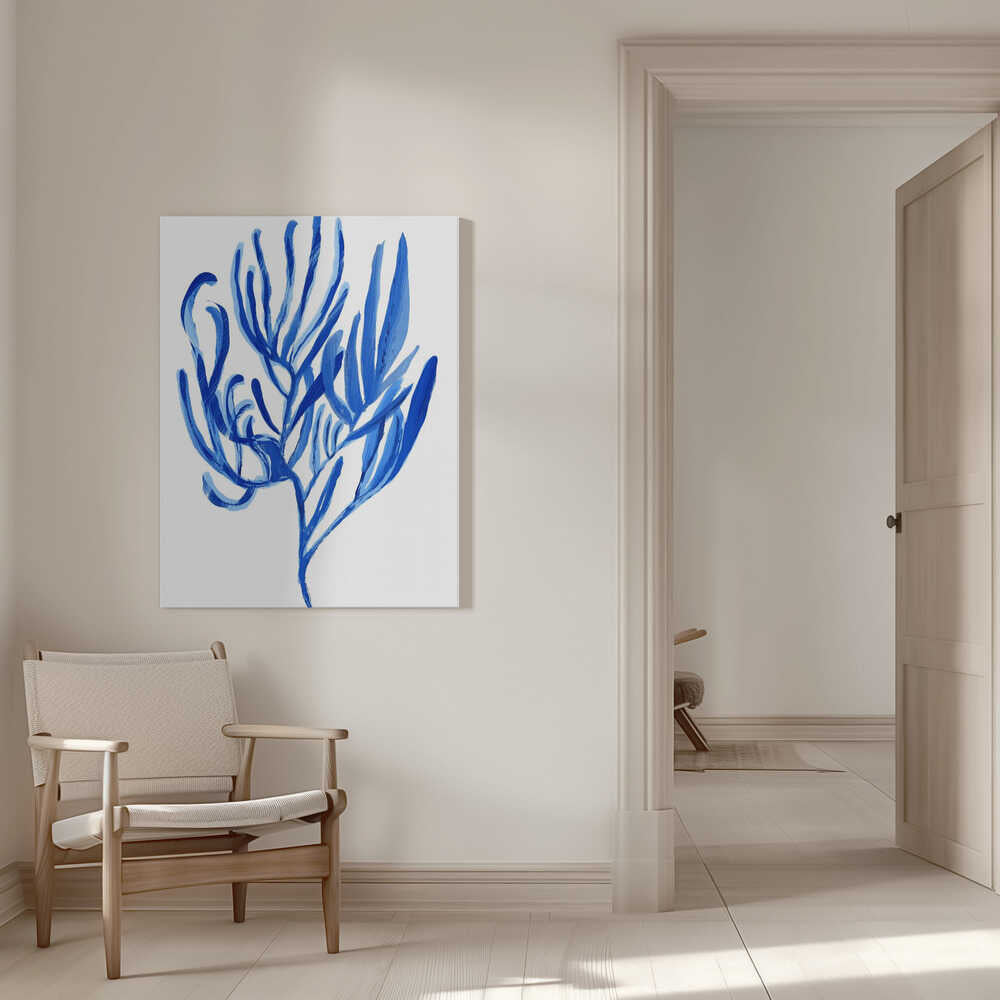 Poster „Blaue Wasserpflanze 4“ | Leinwand