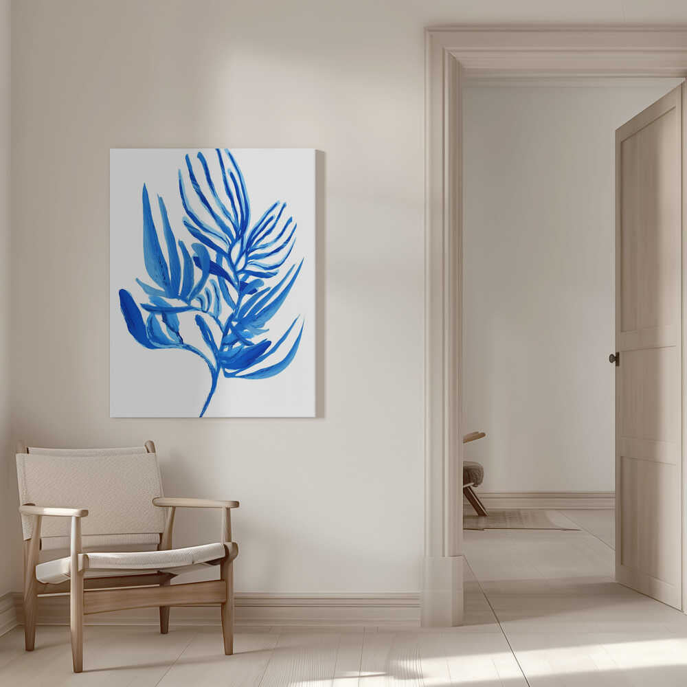 Poster „Blaue Wasserpflanze“ 6 | Leinwand