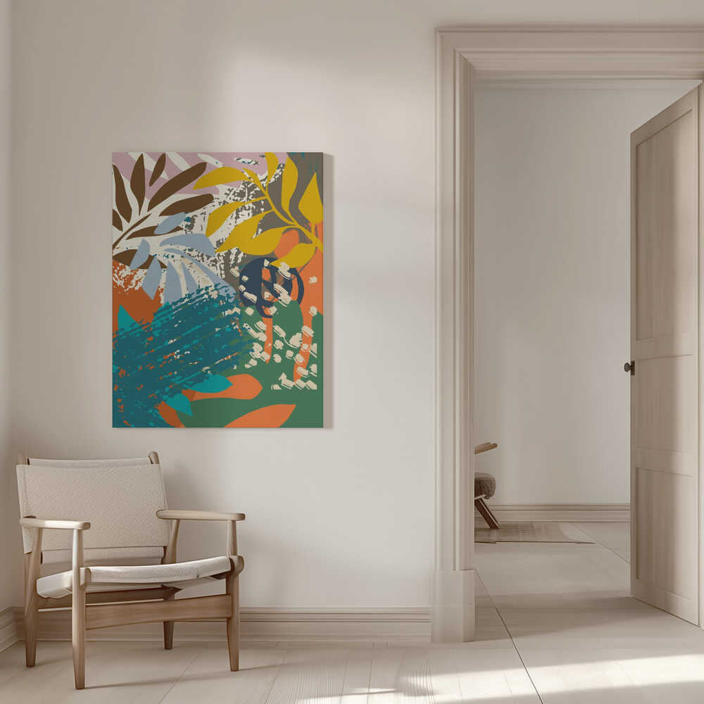 Abstract Leaves Close Up 1 | Canvas