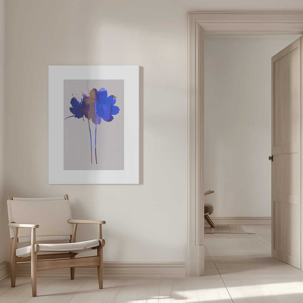 Leuchtender Blumendruck Nr. 1 | Leinwand