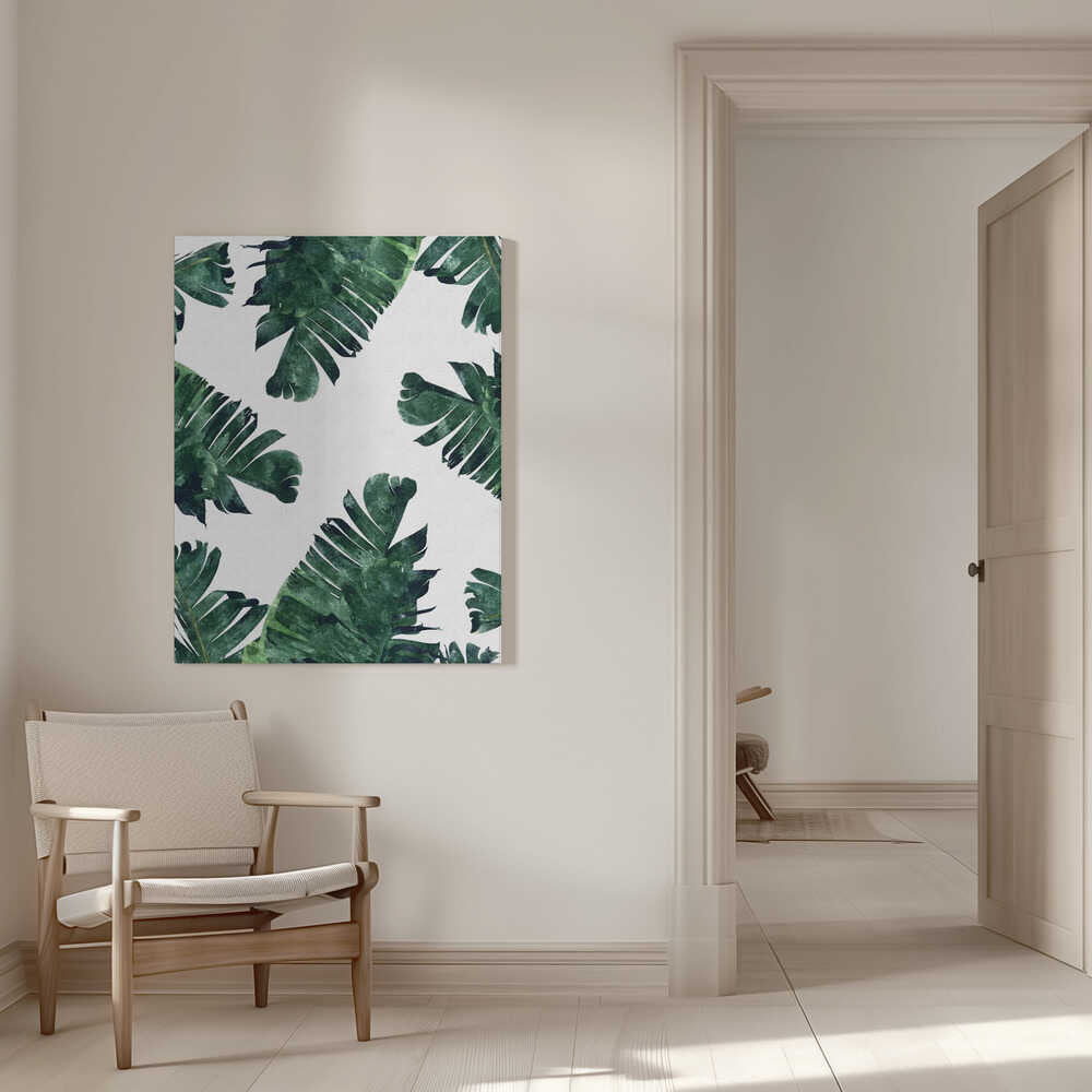 Aquarell-Bananenblatt | Leinwand