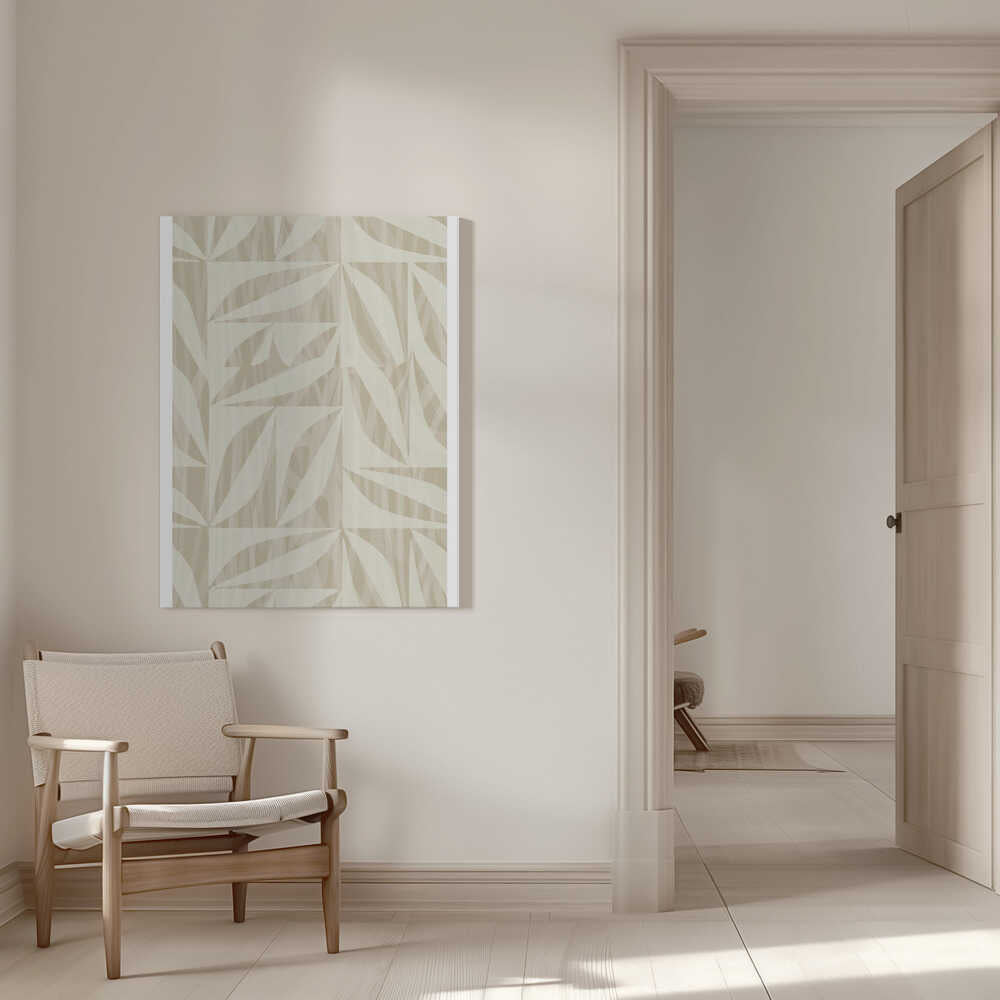 Dezentes botanisches Muster | Leinwand