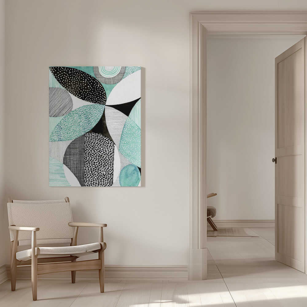 Geometrische Formen und filigrane Muster | Leinwand