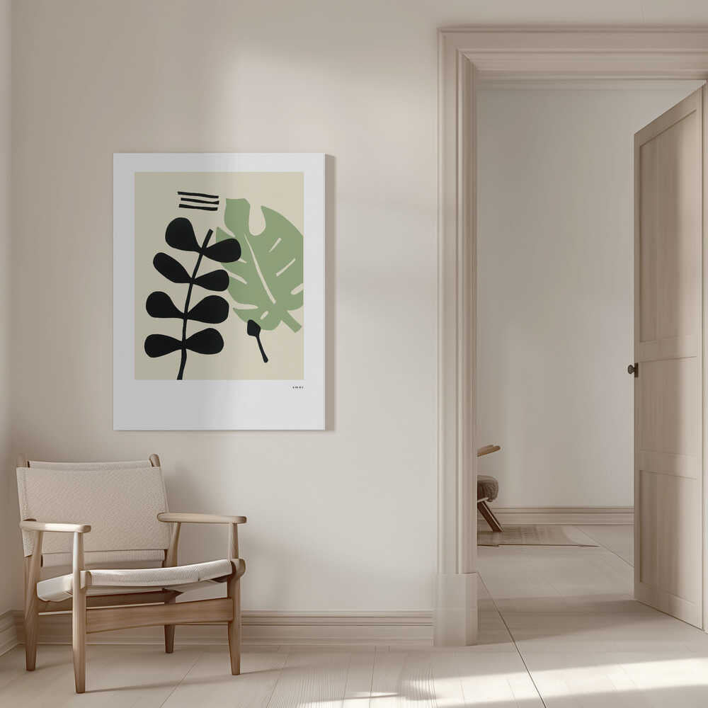 Abstrakte botanische Formen | Leinwand