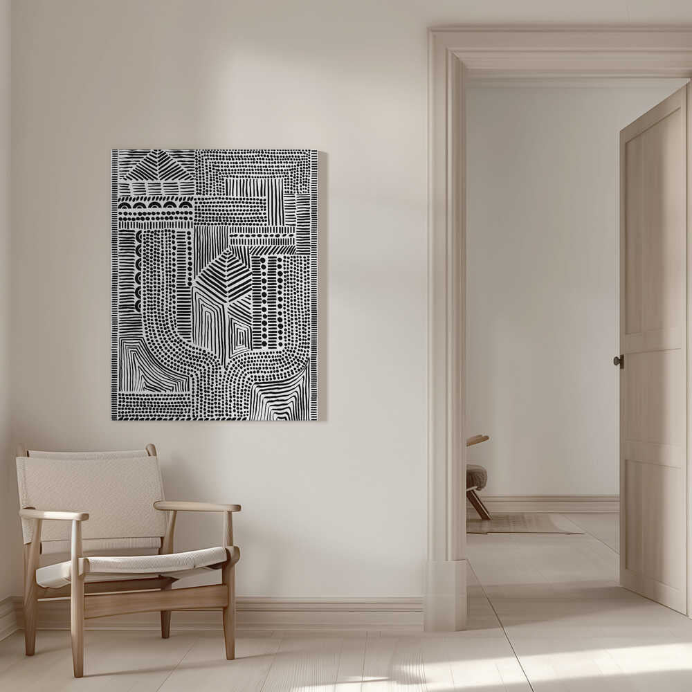 Abstraktes Stammesbild | Leinwand