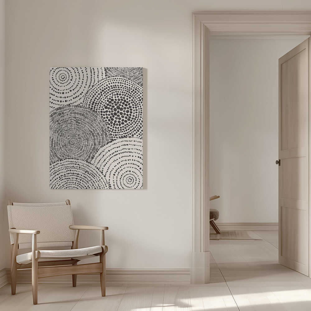 Tapisserie tribale - Cercles | Toile