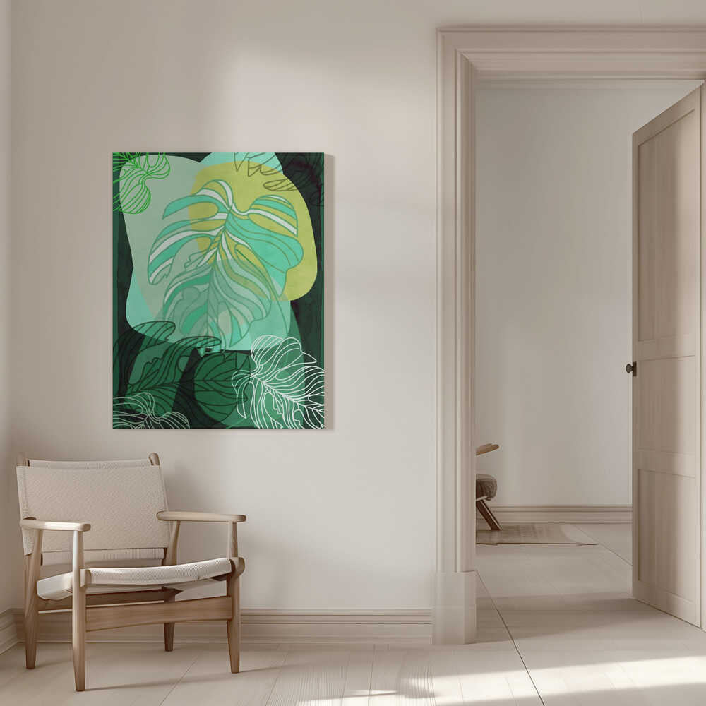 Monstera-Rhapsodie | Leinwand