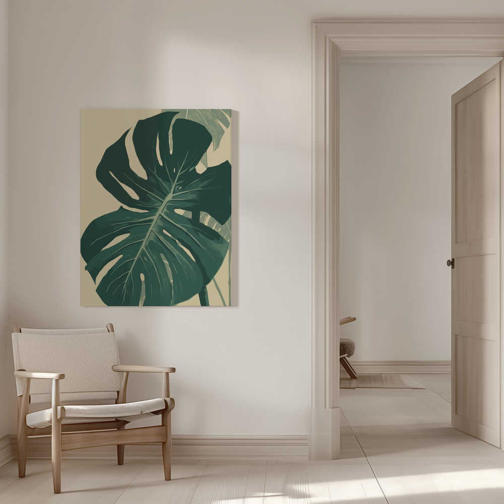 Monstera-Blatt | Leinwand