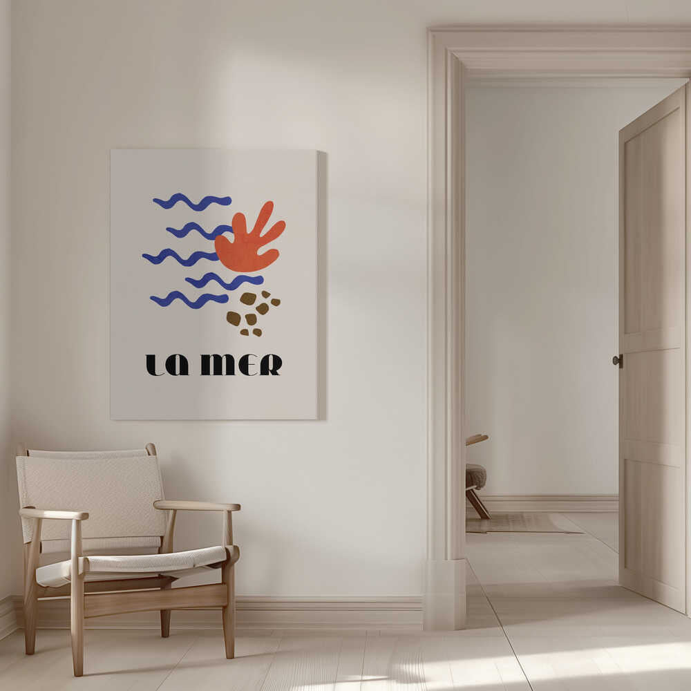 La Mer Affiche abstraite de l’océan n° 02 | Toile