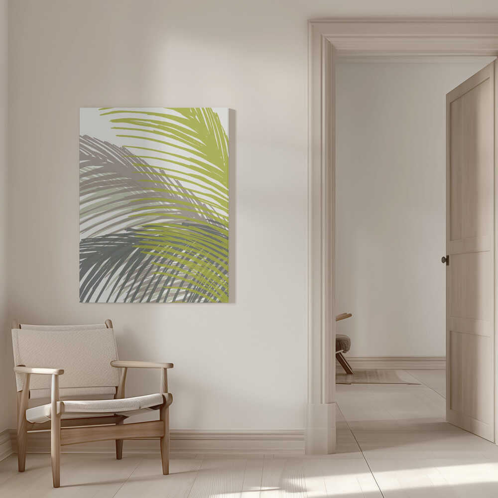 Palmenblatt-Silhouette | Leinwand