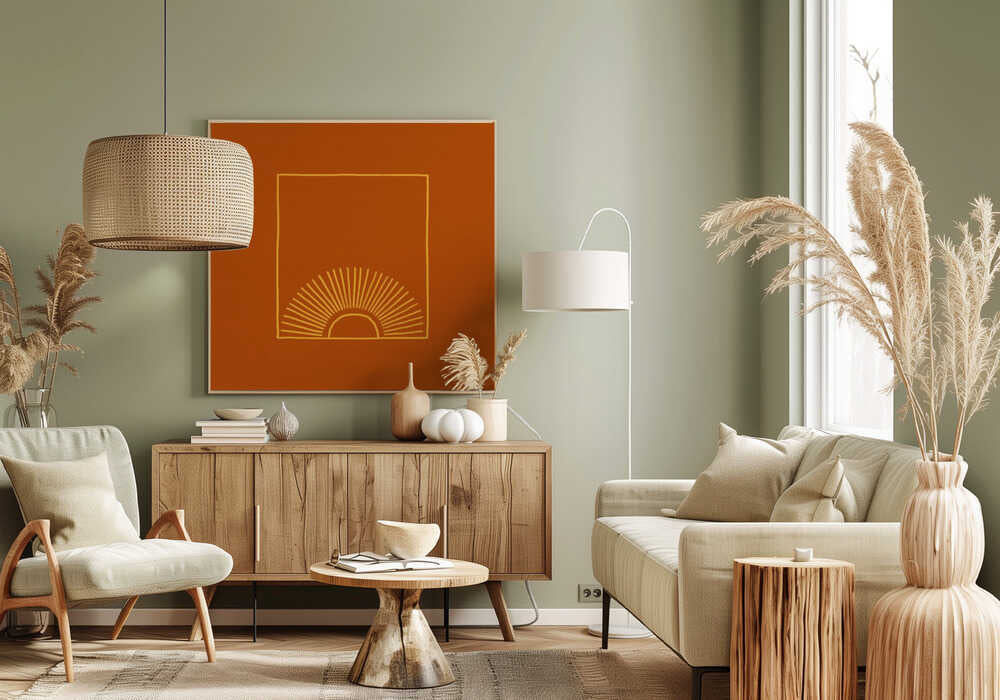 Karamell Minimal Sun | Canvas