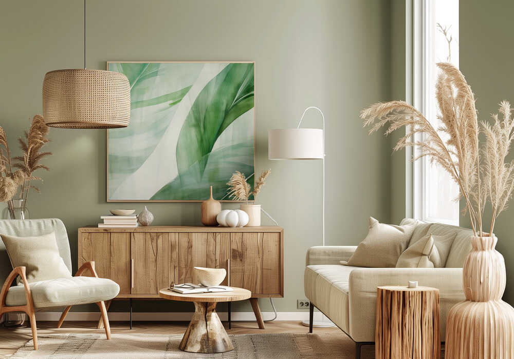 Abstraktes Bananenblatt | Leinwand