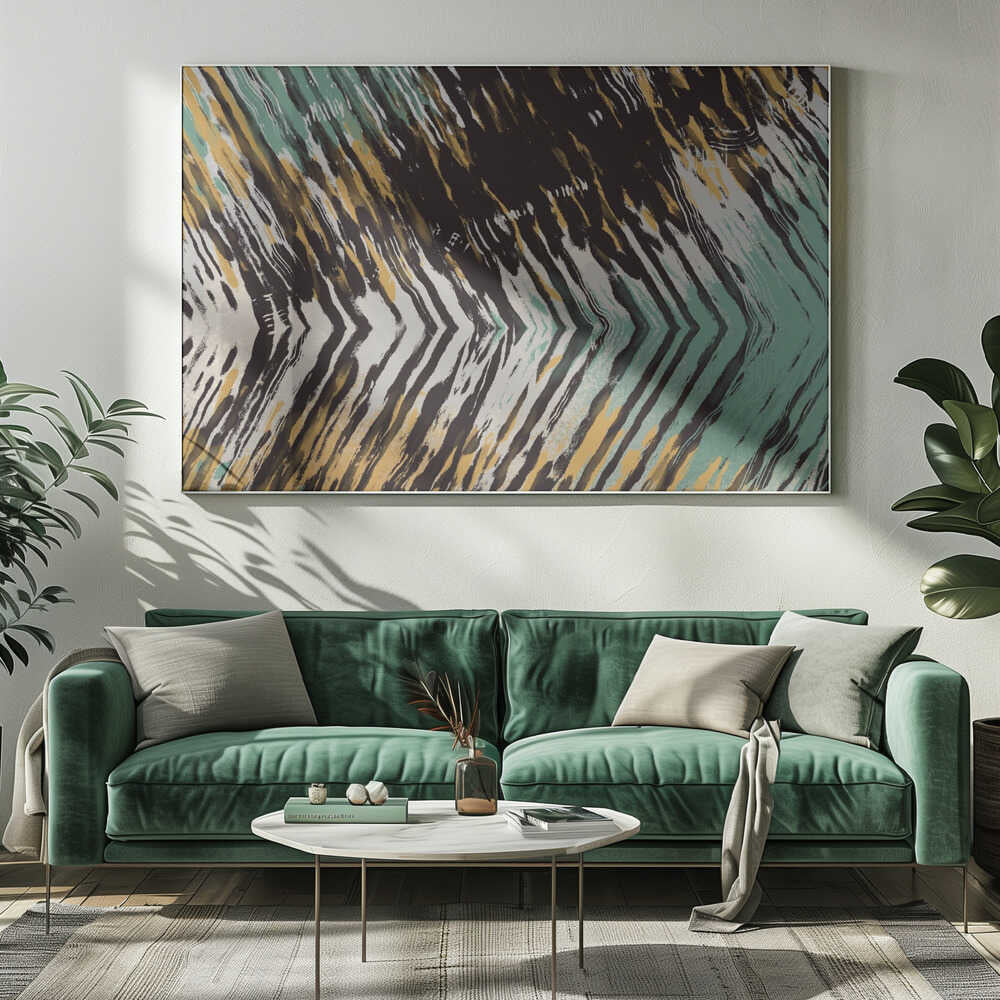 Zickzack-Wirbelwind | Leinwand