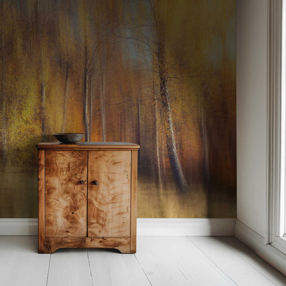 Bouleaux d'automne | Papier peint