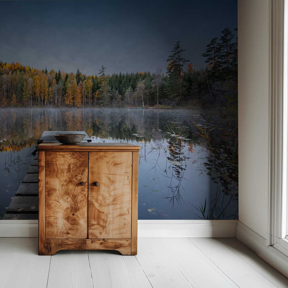 Herbstlicher Pier | Hintergrundbild