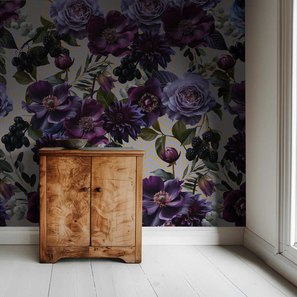 Gothic_Gold Lilac Art | Wallpaper