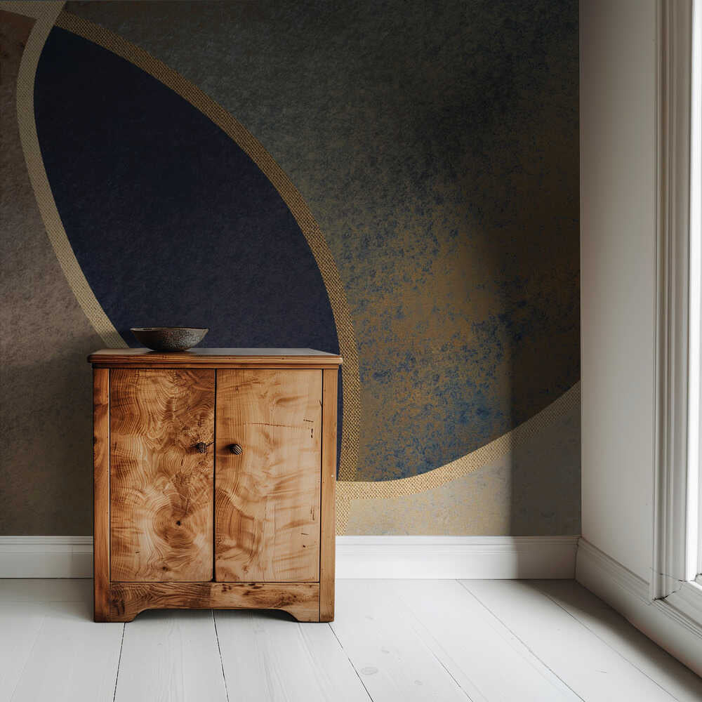 Abstrakte Kreise mit Gold 1 | Hintergrundbild