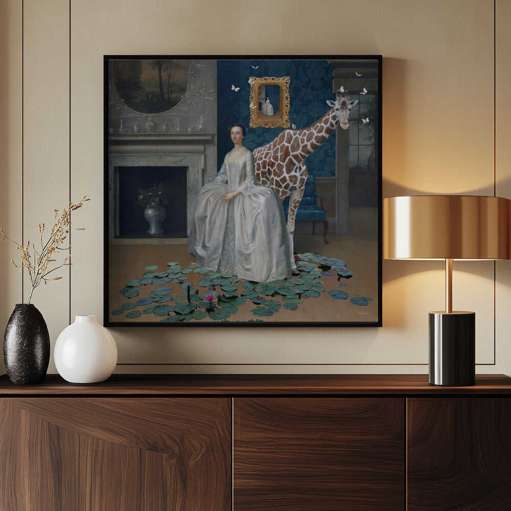 Lady Penelope bringt ihre Giraffe zum Abendessen | Poster