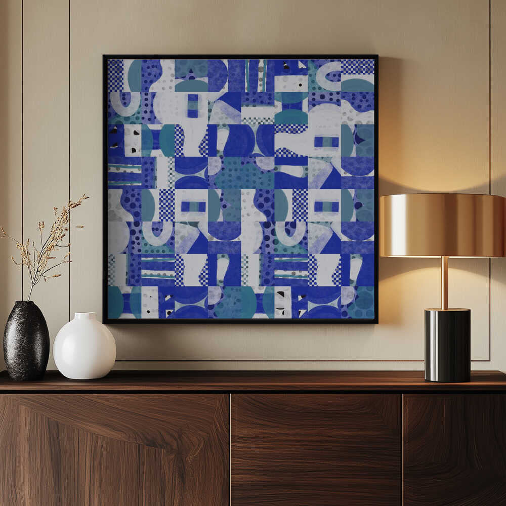 Mid-Century-Rastermuster Fünf | Poster