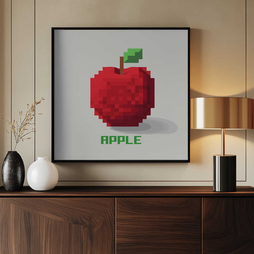 Pixel-Apfel | Poster
