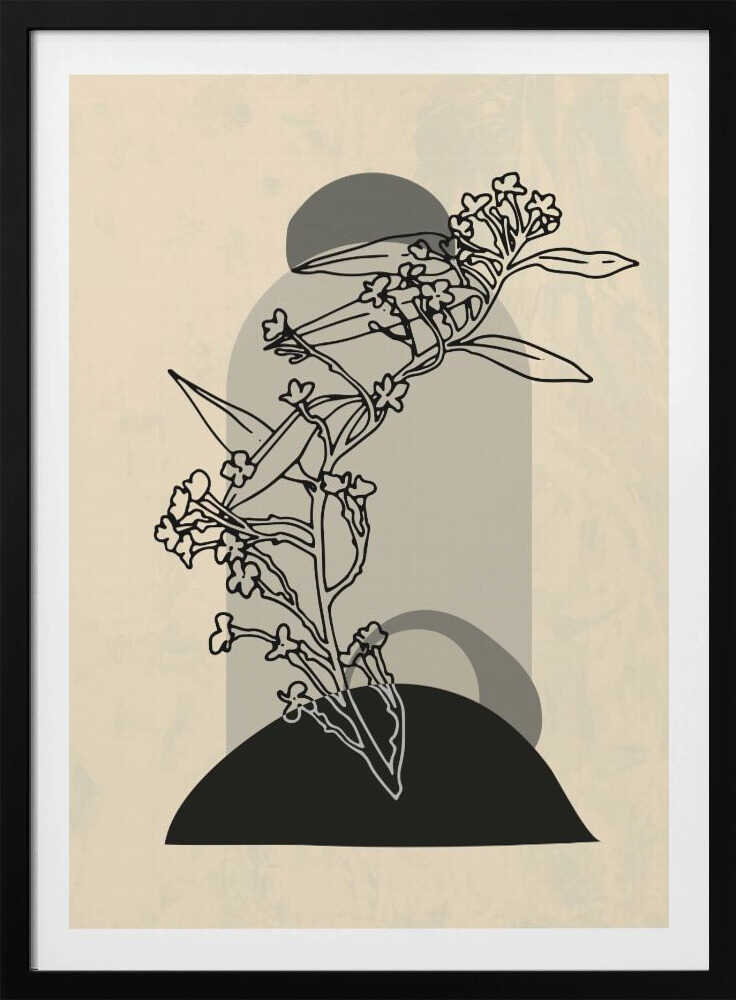 Abstrakte Blume 5 | Poster