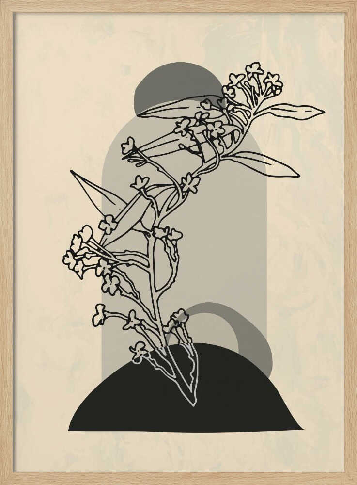 Abstrakte Blume 5 | Poster