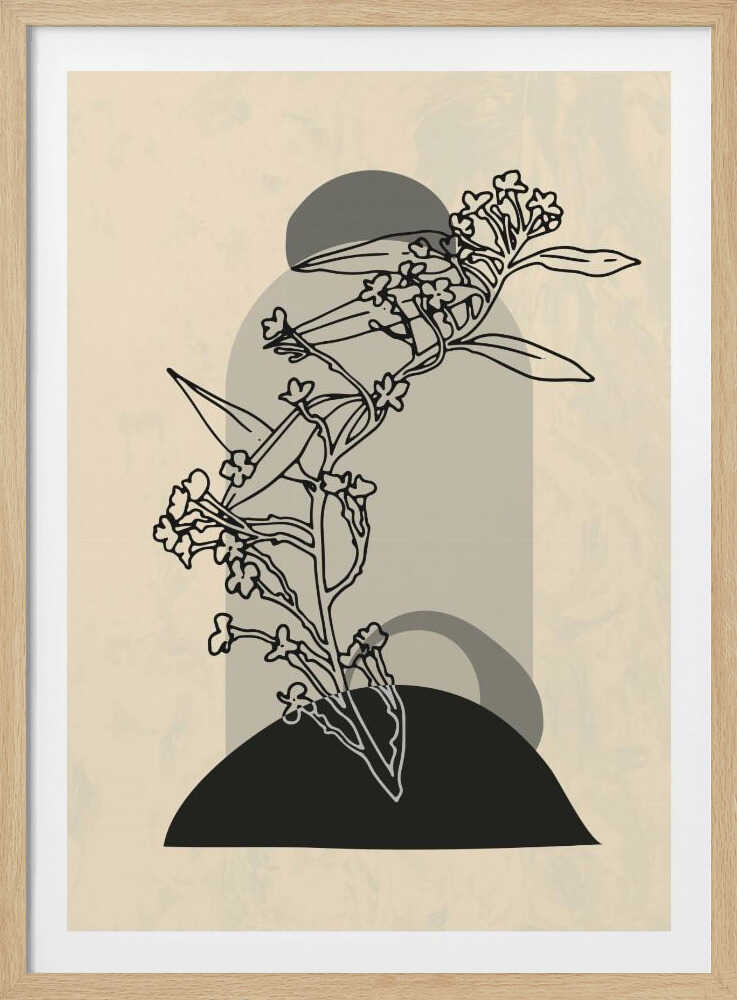 Abstrakte Blume 5 | Poster