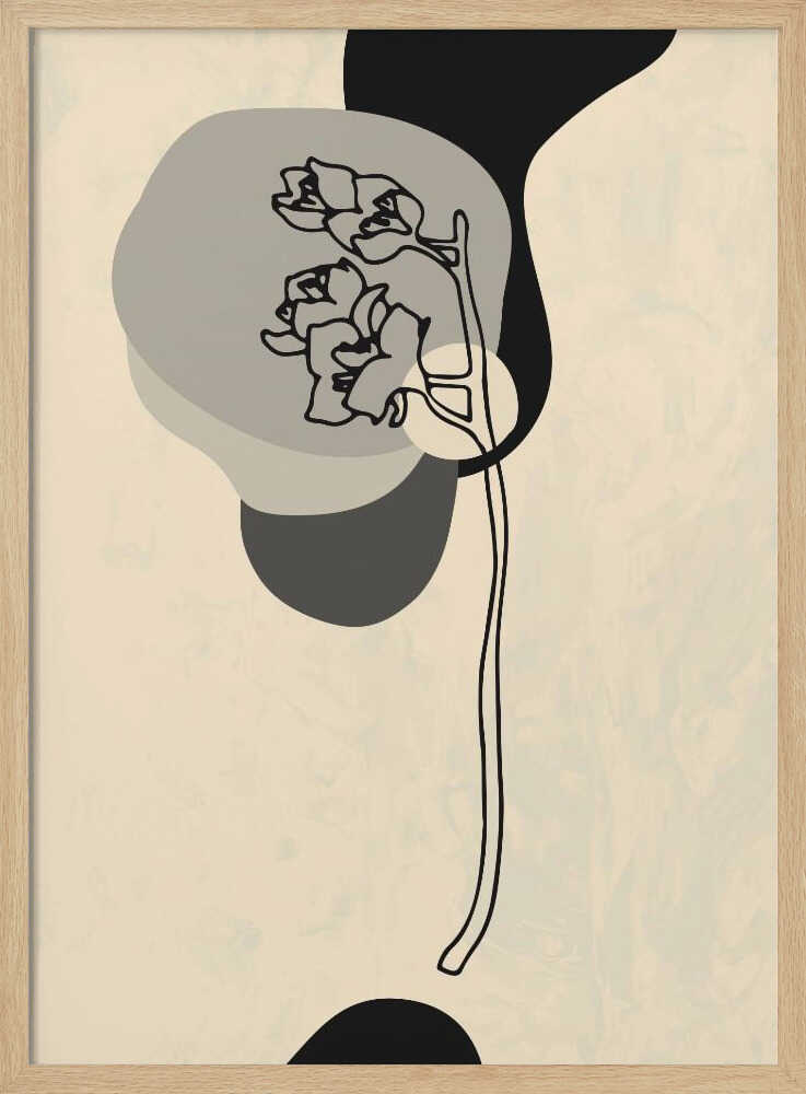 Abstrakte Blume 3 | Poster