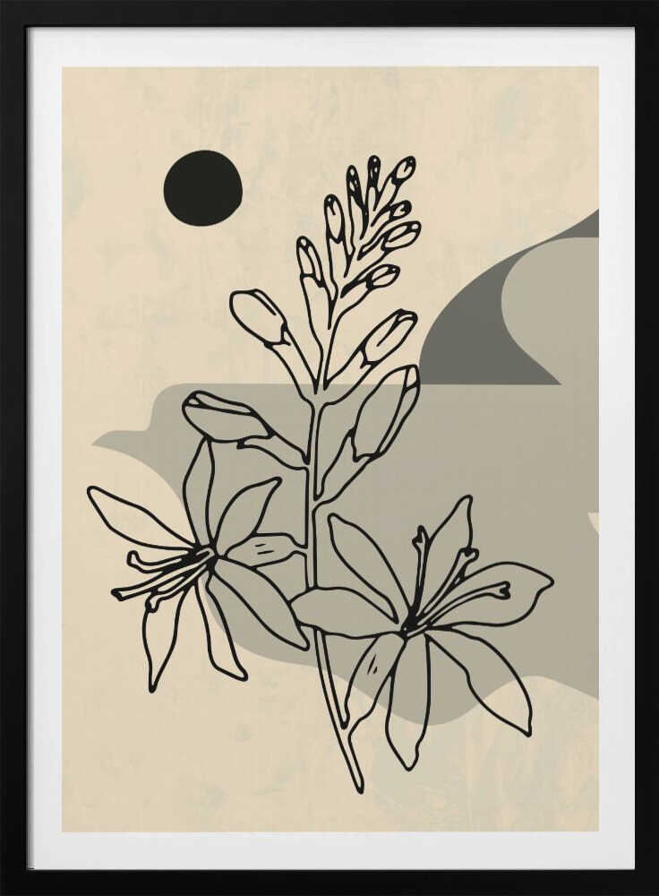 Abstrakte Blume 1 | Poster