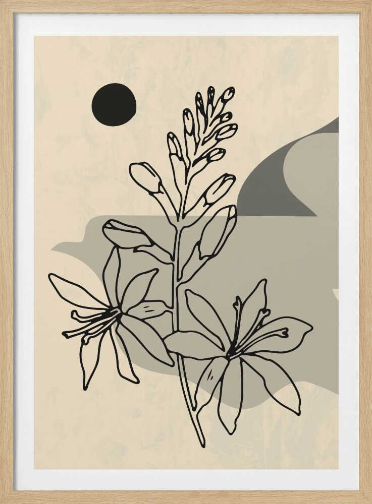 Abstrakte Blume 1 | Poster