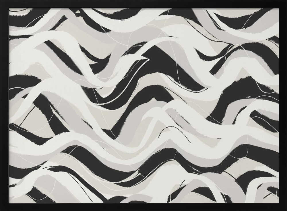 Monochrome Waves | Poster
