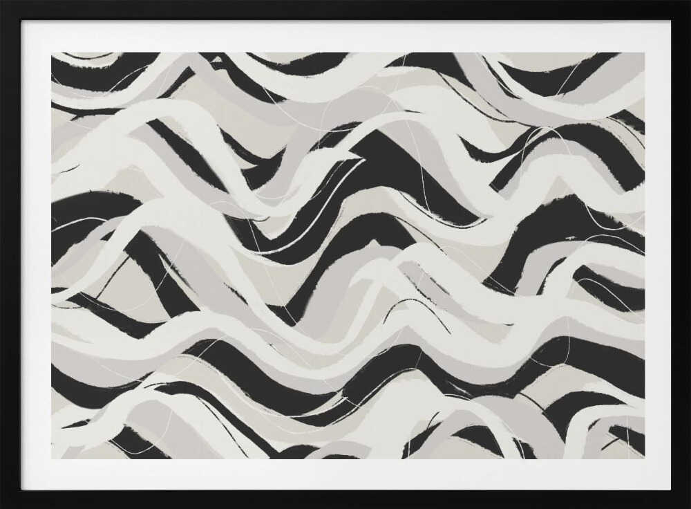 Monochrome Waves | Poster