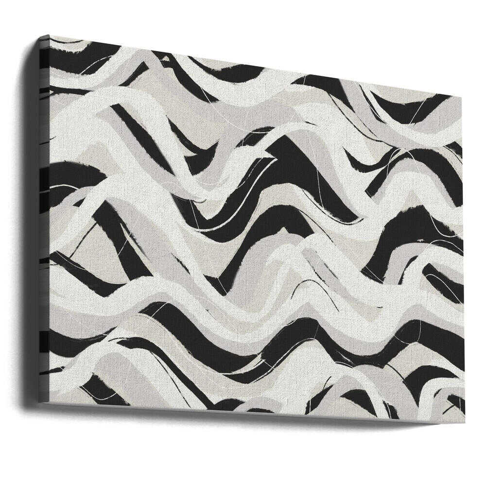 Monochrome Waves | Canvas
