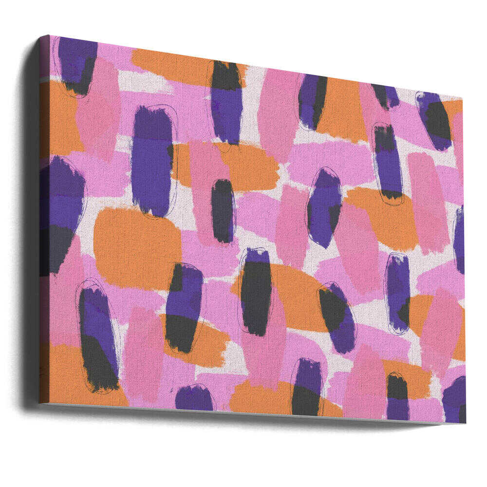 Traits de couleurs vives | Toile