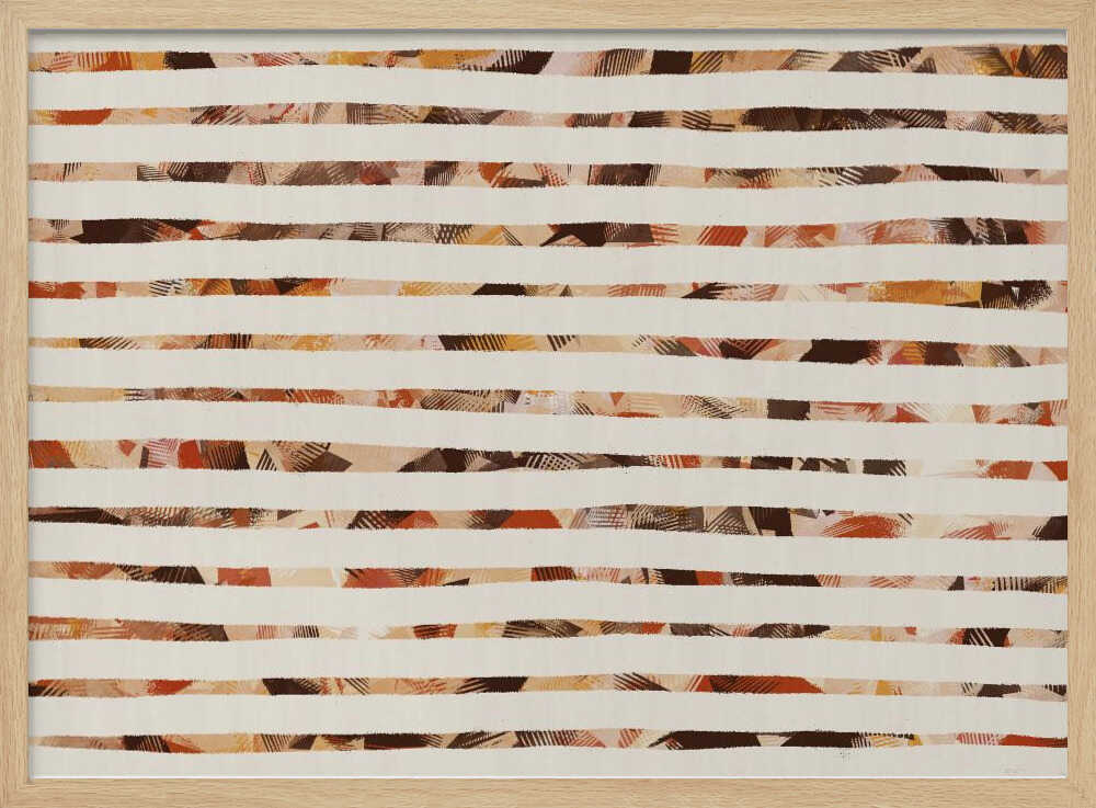 Stripes of Earthy Warmth | Poster