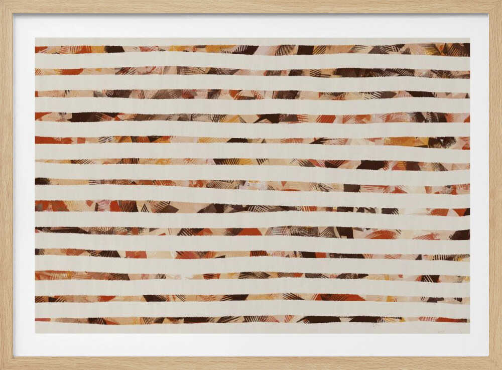 Stripes of Earthy Warmth | Poster