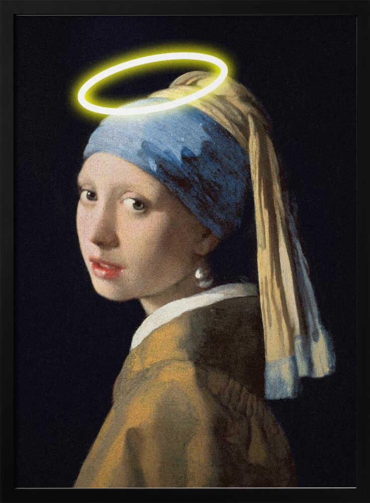 La fille à l'auréole | Affiche