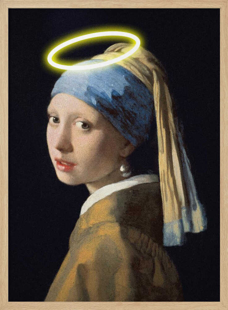 La fille à l'auréole | Affiche