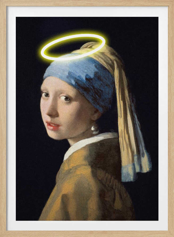 La fille à l'auréole | Affiche