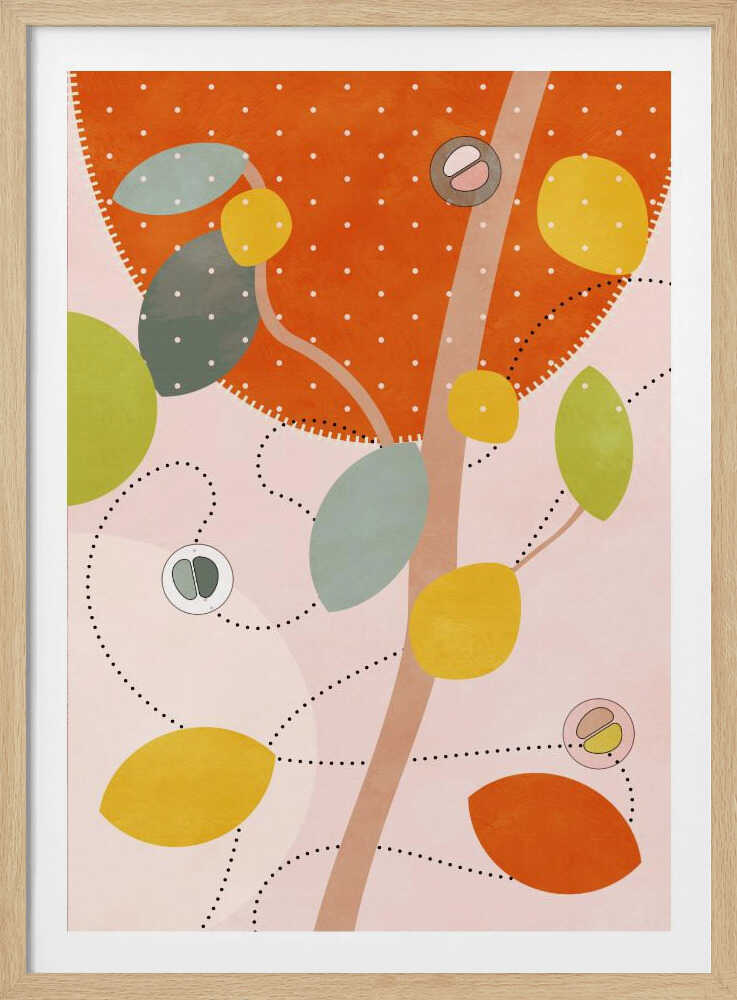 Hilma 5 aux couleurs amicales | Affiche