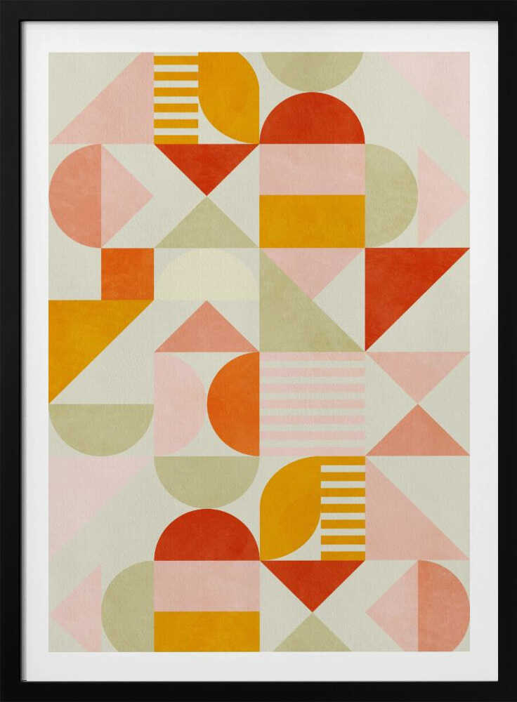 Bauhaus Fun Pastel | Affiche